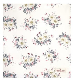 GreenGate Tischdecke Abella weiß 130 x 170 cm Baumwolle