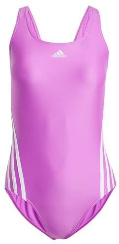 adidas Donna 3-Stripes Swimsuit, Purple Burst/White, 36