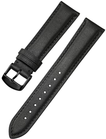 Afany Uhrenarmband 18mm für Männer Frauen, Leder Schnellverschluss Uhrenarmband