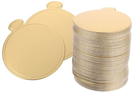 MAGICLULU 100sheets Mini Cake Round Bases Mousse Cake Display Bases Board Cardboard Birthday Party Accessories