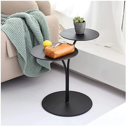 Beistelltisch, Couchtisch, Beistelltisch, Couchtisch, moderner Teetisch, moderner Teetisch, Sofa, geprägtes Eisen, Doppelkopf, Kleiner runder Tisch, Schlafzimmer, Wohnzimmer, hinterer Coucht