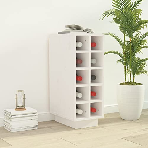 Generisch Weinregal Weinschrank Weinhalter Weinorganizer Halter Weinregal Home Küche Weinaufbewahrung Organizer Standschrank Weiß 23x34x61 cm Massivholz Kiefer