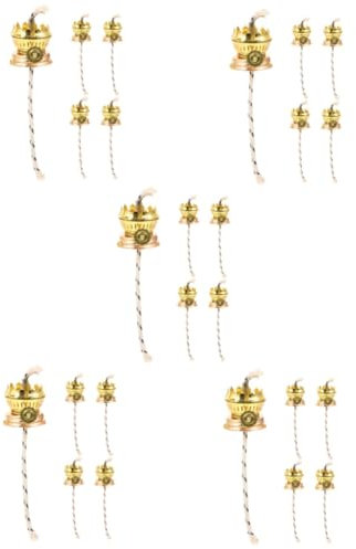 Warmhm 25pcs Oil Lamp Wick Replacement for Outdoor Oil Lantern Kerosene Lamp Regulator Retro