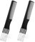 2pcs Double-Head Parting Teasing Comb, Black Metal Teasing Combs for Women Fine Tooth Comb Hair Forking Comb Prong Pick Combs Parting Comb Styling Comb with Metal Pick for Women