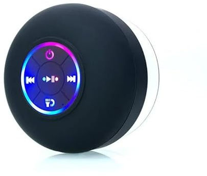 Ziyan Tragbarer drahtloser Bluetooth Lautsprecher LED IPX4 wasserdichter Lautsprecher Outdoor Badezimmer Große Saugnapf Mini Stereo Sound Box