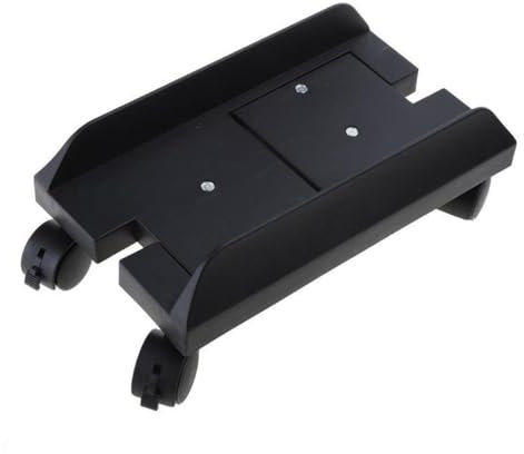 Support de PC sous le bureau, support de tour pour PC mobile avec 4 roulettes, largeur réglable