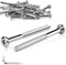 TXXATX Tornillos de cabeza plana M6 x 120 mm, tornillos M6, 20 unidades, tornillos de cabeza alomada, hexágono interior, tornillos cilíndricos, acero galvanizado, con llave hexagonal, para camas
