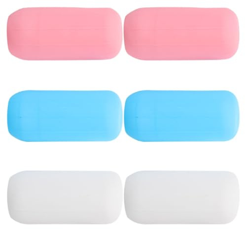 LALADEFIEE Copri Bottiglie da Viaggio Protezione Semplice da Installare in Silicone Elastiche Antigoccia 6 Pezzi per Flaconi Shampoo e Lozione, per Viaggi