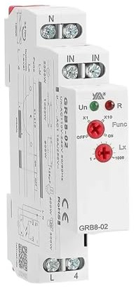 Interruttore crepuscolare GRB8-01/02 AC110V-240V Sensore di luce stradale Din Rail Relè modulare 16A Commutazione automatica(GRB8-01 AC110-240V)