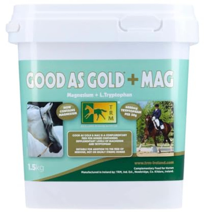 M.T.R. Good As Gold + Mag, Beruhigungsmittel mit L-Tryptophan und Magnesium (1,5 kg) für nervöse, hitzige, gestresste oder aggressive Pferde