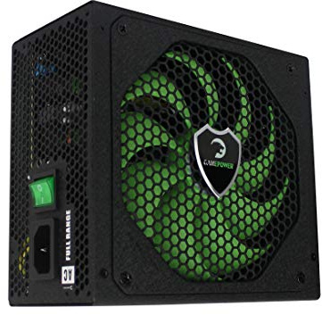 GameMax GS-450 Power Supply (No Power Cable inc.), SFX PSU, Non-Modular, 80 Plus Bronze, 85% Efficiency, 8cm Cooling Fan | A Premium Power Supply With Up-To-Date Features | Black