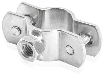 PRIOstahl® Rohrschellen aus Edelstahl V2A f. Stockschrauben - Rohrhalter Rohrbefestigung Rohr (1/2 Zoll, 20-27mm, 1 Stück)