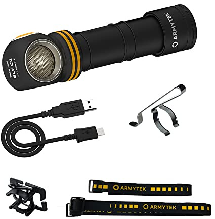 Stirnlampe Armytek Neu Elf C2 v2 Warmweiß 1023 Lumen LED Taschenlampe Micro USB Aufladbare