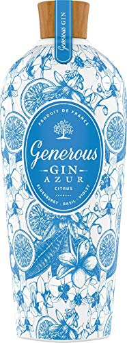 Generous I Gin Azur Citrus I 700ml I 40% Volumen | Generous Azur ist ein neuer frischer, anspruchsvoller und blumiger Gin