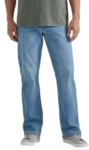 Wrangler Authentics Boot Cut-jeans för män, Relaxed Fit, avslappnad passform, 36W / 30L