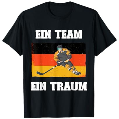 A Team A Dream Deutschland Flagge Eishockey T-Shirt