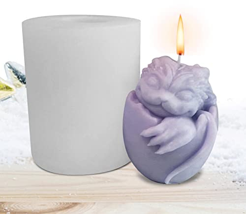 Dragon Egg Shape | 3D Dragon Egg Candle Shape,Resin Dragon Candle Mould, Animal Resin Mould Cartoon Mold for Fondant Cake