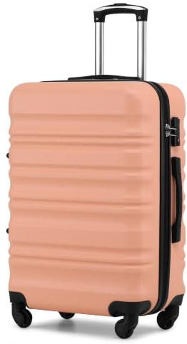 COOLIFE Mittelgroßer Koffer, ABS+PC Leicht Robuster Hartschalenkoffer, 60L