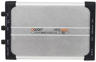 OWON PC Virtual Oscilloscope 2CH Scope+1CH FG 8-bits VDS6102 14-bits VDS6102A 100MHz 1GSa/s 5MHz Signal Generator USB Type-C LAN(VDS6102A (No WiFi))