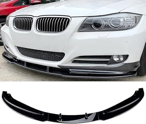 VIPOD Frontlippe Spoiler FüR BMW 3 Series E90 E91 LCI 2009-2012, Frontspoiler Protector Auto Car Splitter Wing FrontstoßStangenlippe Antikollision