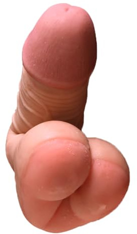 Homosexuell Masturbator und Dildo 2 in 1 mit 3D Anal Tunnel Realistischer Penis Masturbieren Extrem Eng Gummi Muschi Sex Spielzeug für Männer Frauen und Gay Solo Taschenmuschi Mastrubrator Seckoe