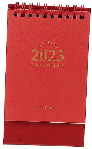 Amosfun Standkalender Kleiner Tischkalender Umgedrehtes Design Papierkalender Bürokalender Heimkalender Stehender Kalender Mit Notizfeld Für Lehrer Studenten Büroangestellte