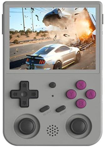 RG353VS Retro Handheld Game Console 16G+256G with 34000+ Games, 3.5-inch IPS Screen Linux System Retro Arcade Handheld Emulator Video Player for Game Lovers, Support WiFi