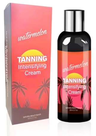 KARLOR Crème bronzante à l'accélérateur de bronzage, 80 ml, crème autobronzante, crème bronzante pour le corps, crème bronzante avec ingrédients naturels, pour tous les tons de peau, imperméable et