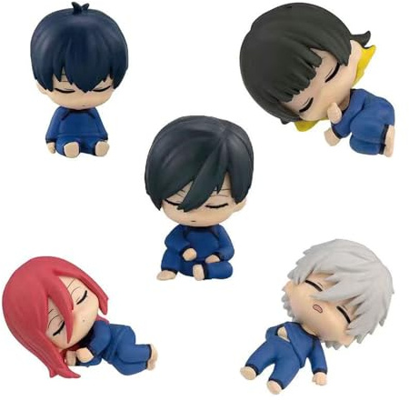 Gooyeh 5pcs Blue Lock Figur Seishiro Nagi Mini Figure Isagi Yoichi Look Up Figure, Anime-Modell, Tortendekoration, Heimdekoration, Decoration Collectible Gifts,5CM