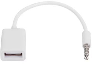 Générique Câble Jack 3,5 mm - 4 Pôles Mâle vers USB Femelle - AUX Câble Adaptateur Convertisseur De Câble Audio pour Appareils avec Prise Audio AUX