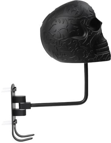 Motorradhelm Halterung mit markantem Design und Aufbewahrungshaken für Zubehör