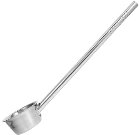 ELAYARD Cucharón De Sopa Mango Cucharón Comercial De Acero Inoxidable Para Regar