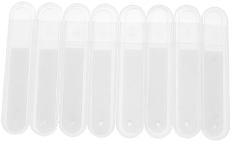 CALLARON 8 Stück Nagelfeilen Nano Glasfeilen für Maniküre Doppelseitige Fingernagelfeilen Langlebige Nagelwerkzeuge für für Natürliche und Künstliche Nägel Aufbewahrung