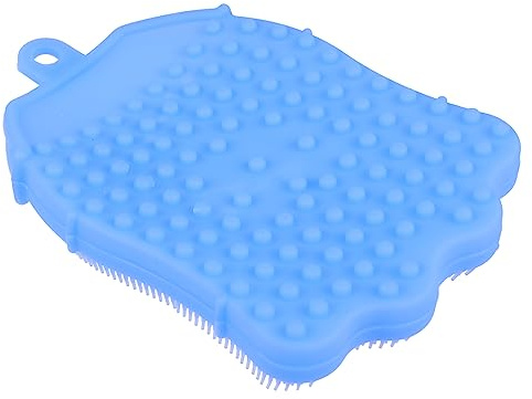 DINHEAROM Silicone Bath Brush for Electric Shower Scrubber Bath Brush Massage Head Gentle Cleansing for Newborns
