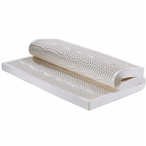 100 % naturlig latexmadrass, 7-zoners stödmadrass, mjuk och bekväm, ventilerande vaxkakemönster, 10 cm tjock, stor storlek 210 x 220 cm för maximal sömnkomfort