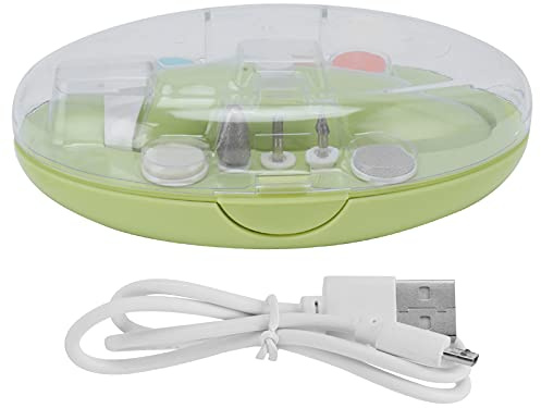 Baby-Nagelfeile, elektrischer Nageltrimmer, Fingernagelknipser für Kleinkinder, sicheres, schnelles Trimmen, Nagellack für Babys und Erwachsene, umweltfreundliches ABS-Material, (Gelb)