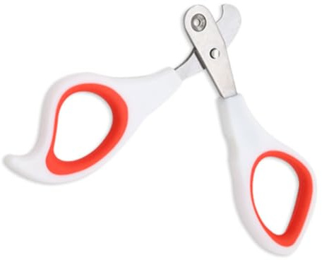 HYTROVE Kompakter Ergonomischer Krallenschneider für Haustiere mit Rundem Loch 32mm Verschleißfest Sicherer Nagelclipper für Katzen und Hunde