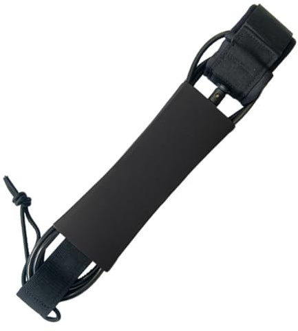 Buhdjfnke Leash per Tavole da Surf, Cavigliera da 7 Piedi per Surf Sicuro e Paddle Board, Accessorio per Kayak, Colore Nero.