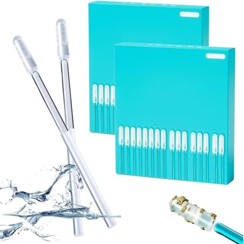 48 Stück Selbstklebendes Ohrenreiniger Werkzeug, Selbstklebendes Ohrenreiniger Ohrs Wattestäbchen, Wiederverwendbarer Ohrreiniger, Earwax Removal Adhesive Swabs Für Erwachsene Kinder