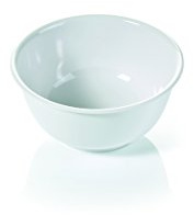 Okänd 6 st. trasiga vita efterrättsskålar Ø 12,5 cm x 7 cm, müsli-skål/salladskål, campingporslin av högkvalitativ melamin plast