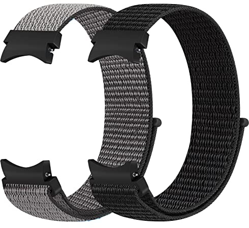 KIBDSNG Nylon Armbands Kompatibel mit Samsung Galaxy Watch 7/6/5/4/FE 40mm 44mm/6 Classic 43mm 47mm/5 Pro 45mm/Watch 4 Classic 42mm 46mm, Verstellbarer Sport Ersatzarmband für Herren Damen