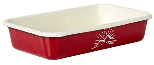 Mugsy Emaille Casserole, Redline Emaille Grillschale, Geschirr, Ofenform, Camping Outdoor