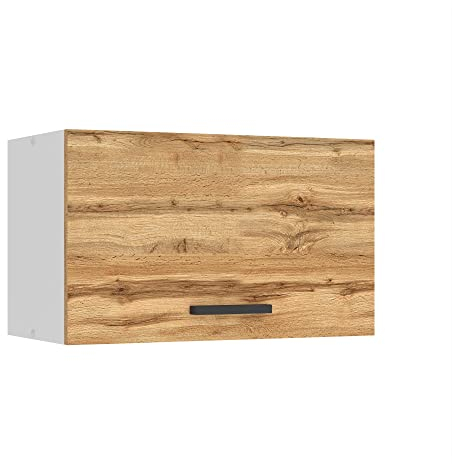 Belini Hängeschrank Küche, Küchenschränke SGP. Breite 60 cm. Oberschrank mit 1 Tür, Küchenhängeschränke, Wandschrank Hängend, Wotan-Eiche