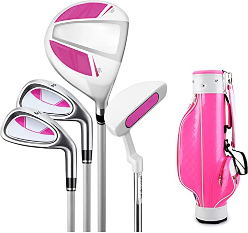 Komplettes Junior-Golfschläger-Set, Rechtshänder, Kinder-Golfset, inklusive Golf-Standbag, für Jungen und Mädchen im Alter von 3–12 Jahren