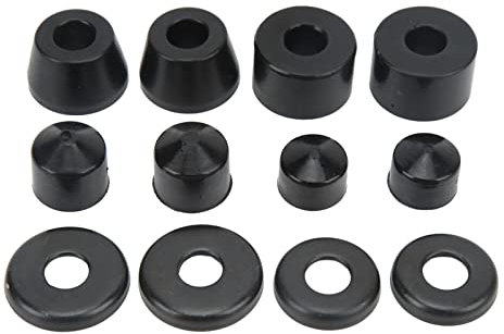 OUKENS Skateboard-Stoßdämpfer, PU-Schwarze Hochelastische Halterung, Stoßfestes Pad Für Longboard, Skateboard-LKW-Umbausatz, Skateboard-Ersatzbuchsen