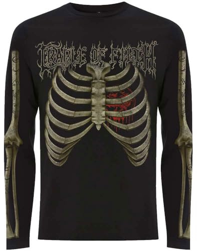 Cradle of Filth Skeleton Long Sleeve T Shirt XXL Black