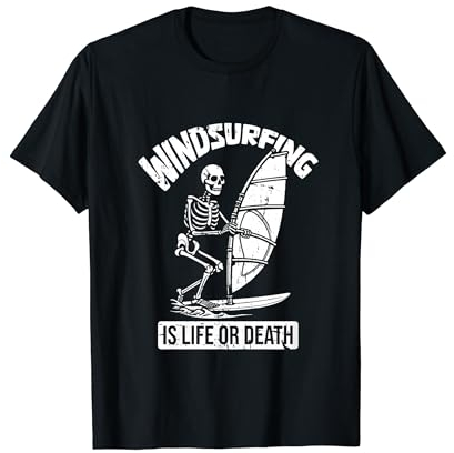 Windsurfer Skelett Windsurf Surfbrett - Windsurfen T-Shirt
