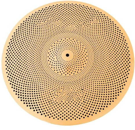 14 Low Volume Becken Silent Silber Golden Schwarz Bunt Für Schlagzeuger Und Anfänger(Bright Golden)