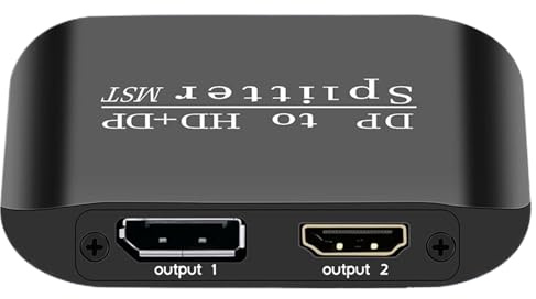 Hub – Extension 4K – Adaptateur double moniteur séparateur pour le bureau, l'éducation, la maison, l'expérience d'un rendu des couleurs précis et des détails sans perte avec ces