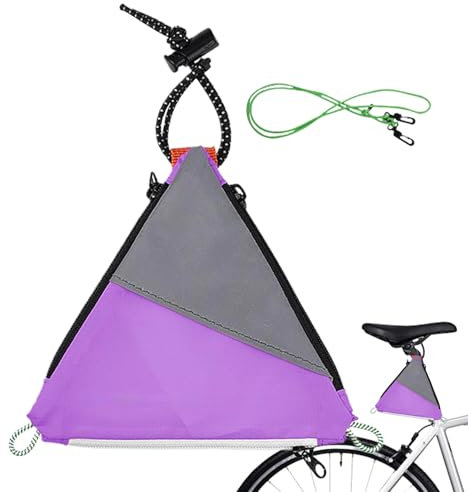 Generisch Fahrradpaket, Fahrradbeutel | Heck reflektierender Dreiecksack - Wasserdichtes Dreieck -Fahrradzubehör unter Sitz Schulter -Rucksack für Männer & Frauen